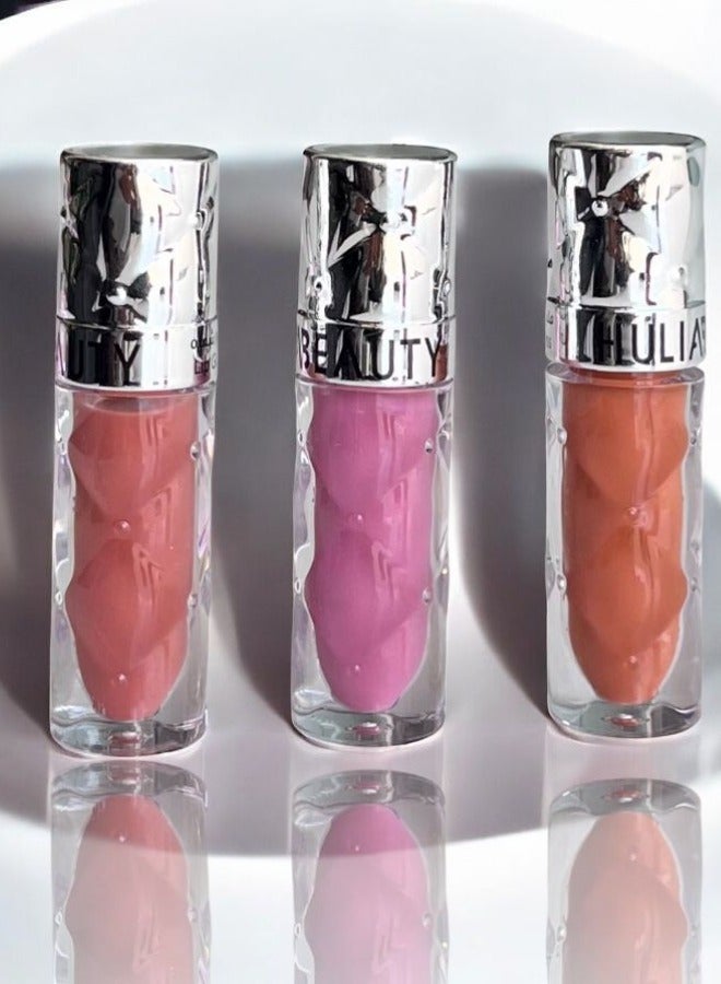 هوليا بيوتي قلوسات ملمّعة وموردة للشفاه – 3 درجات جذابة في عبوة واحدة - Image 1