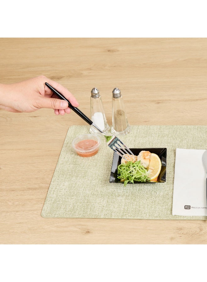 Restaurantware 4.3 x 4.3 Inch Appetizer Plates, 100 Disposable Square Plastic Plates - Durable, Stylish, Black Plastic Hors D'oeuvre Serving Plates, For Desserts Or Appetizers At Parties - Image 5