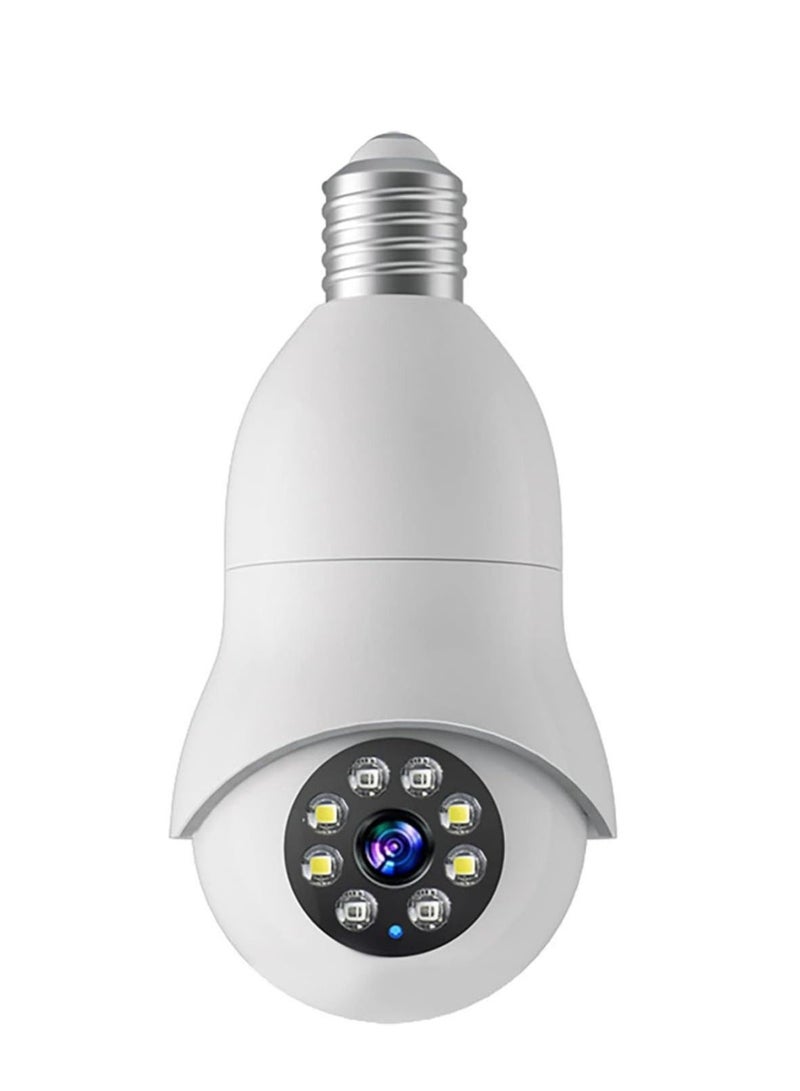 Generic Light Bulb Camera, 360 Degree 2.4GHz/ 5GHz WiFi 1080P Bulb Camera for Indoor/Outdoor, Surveillance Camera Light Bulb Guardcam, Auto Tracking, Two Way Audio, Motion Detection  - Image 1