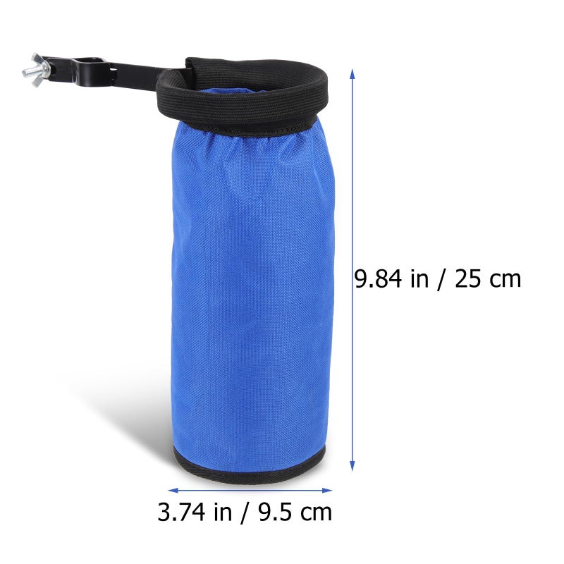 Professional Drum Stick Carry Bag with Shoulder Strap Blue Sturdy Storage for Drummers - Image 3