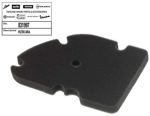 VESPA فلتر هواء اسفنجي أصلي من بياغيو لفيزبا: GT60، جراند توريسمو 200، GTS 250/300 (بما في ذلك ABS، HPE، سوبر سبورت)، فلتر هواء لفيزبا: GTV 250/300 (سي جورني بما في ذلك) رقم القطعة# 831997، 8319970P - Image 3