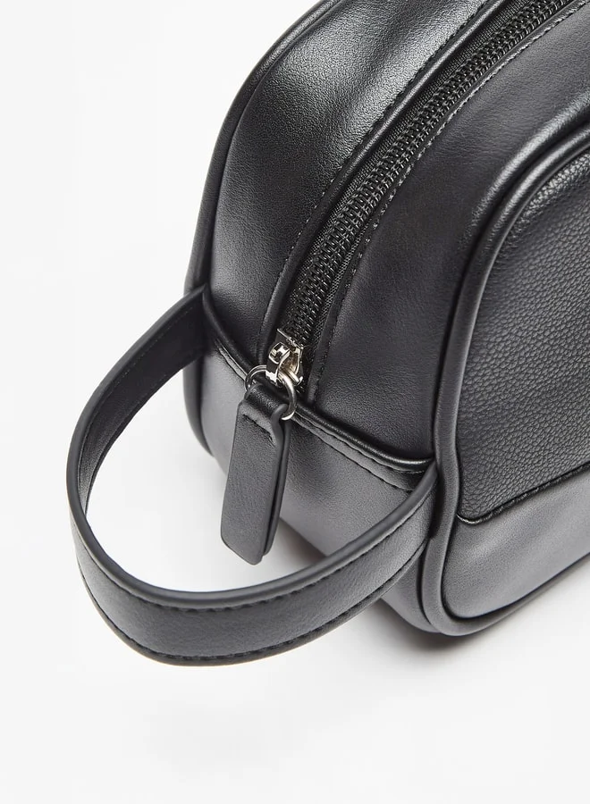 LBL by Shoexpress Solid Pouch with Zip Closure
