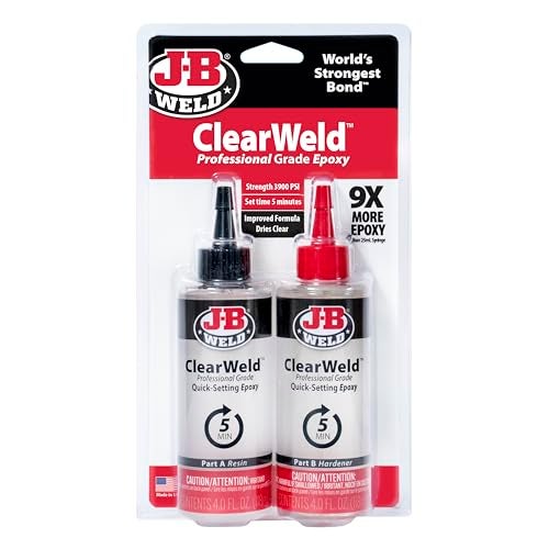 JB WELD J-B Weld Pro Size ClearWeld 5 Minute Set Epoxy - Image 1