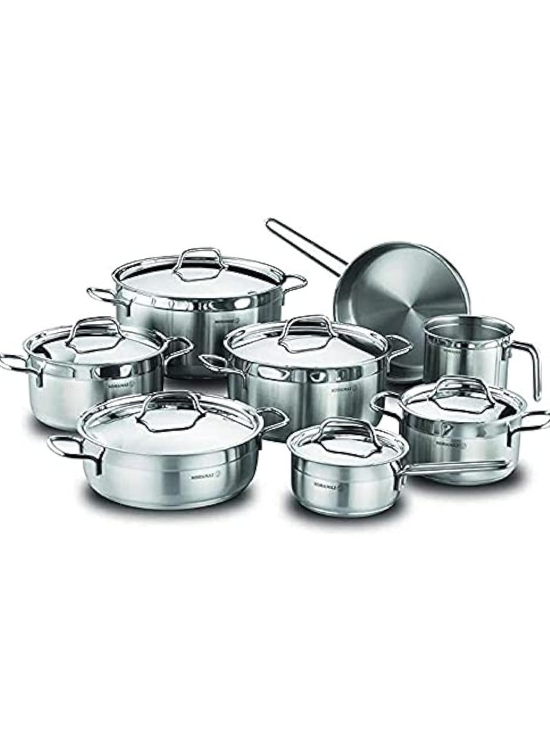 Korkmaz Alpha Grande Kitchen Tools Set, 14 Pieces, Silver Stainless Steel A1089 - Image 1
