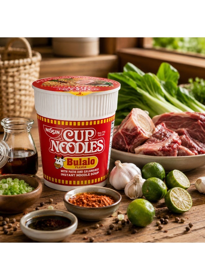 Nissin Cup Noodles Bulalo Flavor Instant Noodle Soup 60g - Image 3