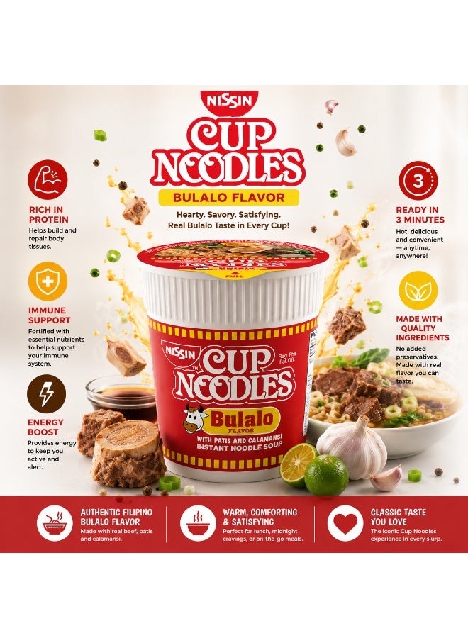 Nissin Cup Noodles Bulalo Flavor Instant Noodle Soup 60g - Image 4