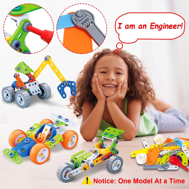 Tsomtto 10 in 1 STEM Toys for 4 5 6 7 8+ Year Old Boy Girl Birthday Gifts Building Toys for Kids Ages 4-8 5-7 6-8 Educational Stem Activities for Boys 4-6 4-7 Construction Creative Games Christmas Idea Gift - Image 3