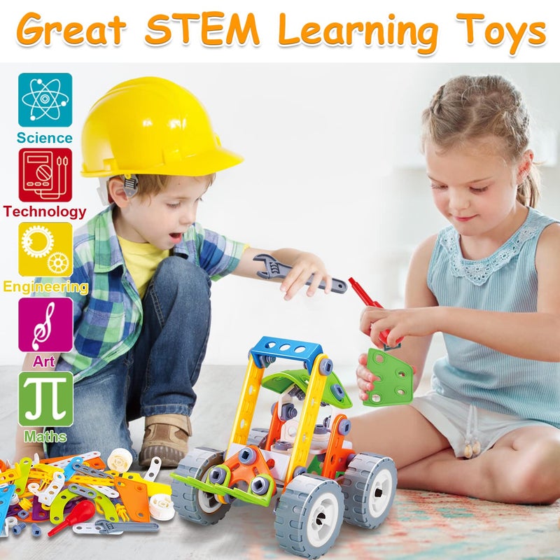 Tsomtto 10 in 1 STEM Toys for 4 5 6 7 8+ Year Old Boy Girl Birthday Gifts Building Toys for Kids Ages 4-8 5-7 6-8 Educational Stem Activities for Boys 4-6 4-7 Construction Creative Games Christmas Idea Gift - Image 4