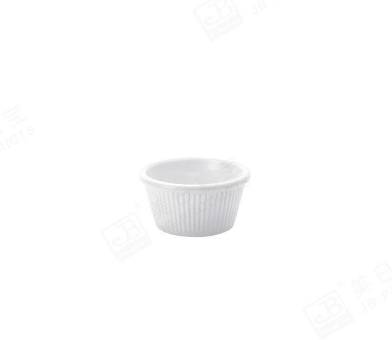 Set of 4 Melamine Fluted Ramekins
