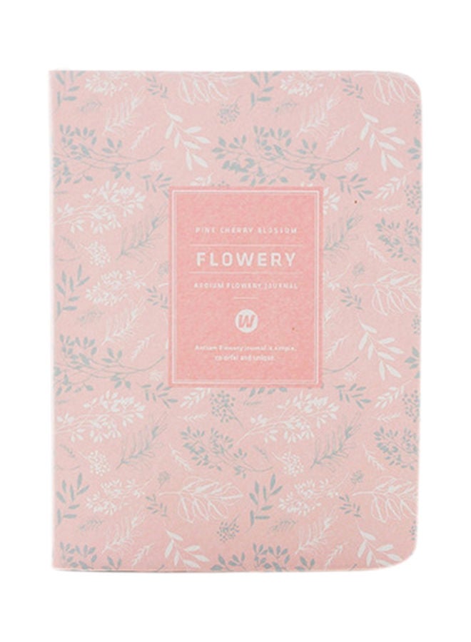 NIBEMINENT Kawaii Vintage Flower Yearly Weekly Monthly Planner Paper Diary Pink