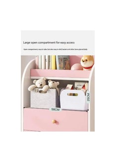 Generic Kids Wardrobe Closet,Portable Clothes Rack with 5 Drawer,Freestanding Closet Organizers and Storage System with Hanging Rods,Storage Cabinet Suitable for Cloakrooms,Bedrooms,Entrances（YN011-White）  - Image 4