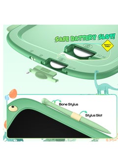 Y&D LCD Writing Tablet Toddler Toys Erasable 8.5 Inch Doodle Board Drawing Pad Gifts for Kids Dinosaur Toys Gift Education Learning Boys Girls 2 3 4 5 6 Years Old (Green)  - Image 4