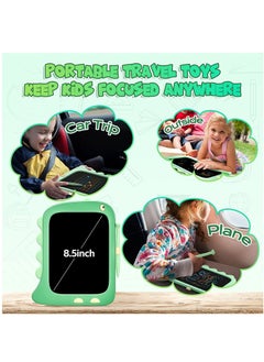 Y&D LCD Writing Tablet Toddler Toys Erasable 8.5 Inch Doodle Board Drawing Pad Gifts for Kids Dinosaur Toys Gift Education Learning Boys Girls 2 3 4 5 6 Years Old (Green)  - Image 3