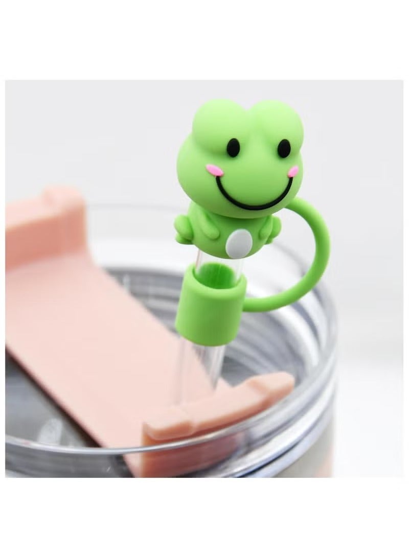 5pcs Silicone Straw Cover Cap for Stanley Cup Compatible with 30 and 40 Oz Tumbler Handles 10mm 0.4in Dust Proof Reusable Straw Tips Lids  - Image 5