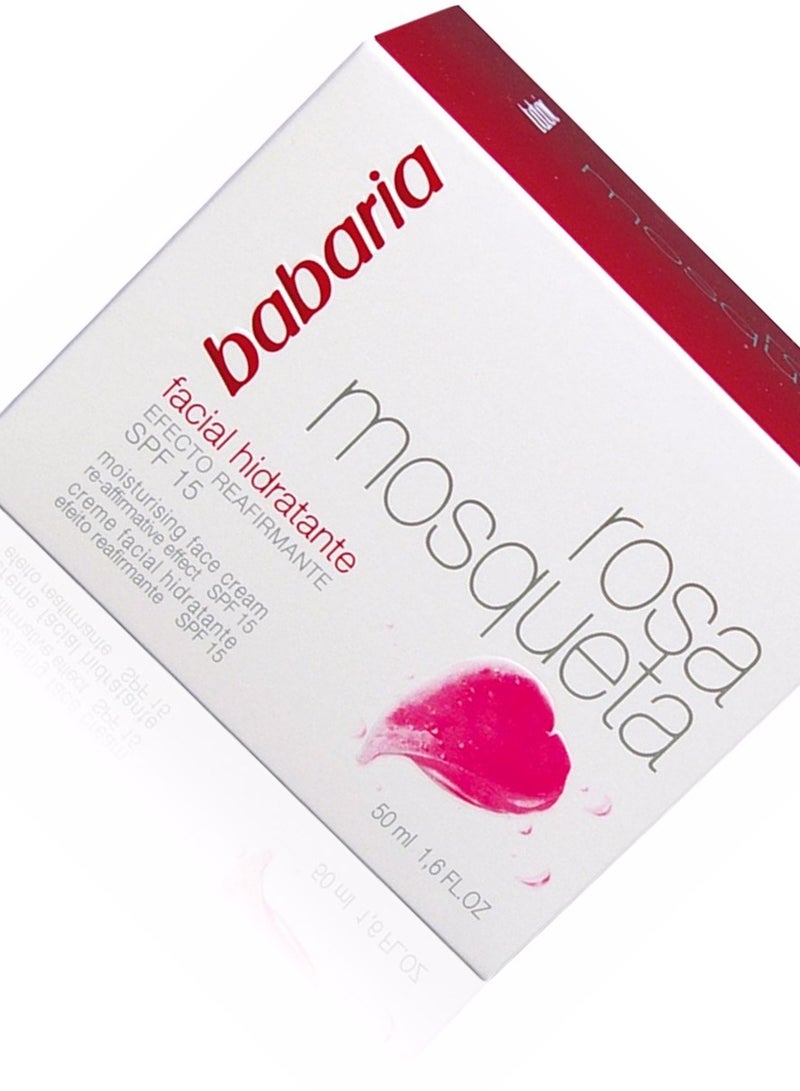 Babaria Rosehip 24H Hydrating Facial Cream 50ml - Image 2