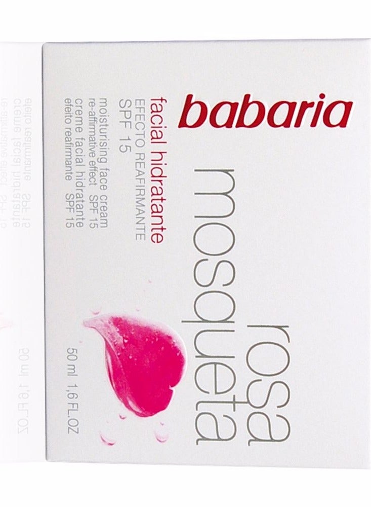 Babaria Rosehip 24H Hydrating Facial Cream 50ml - Image 3