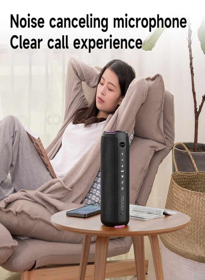ZEALOT S49PRO Portable Wireless Speaker with BT 5.2, IPX6 Waterproof, HiFi Sound, RGB Lighting, 3600mAh Battery - Image 2