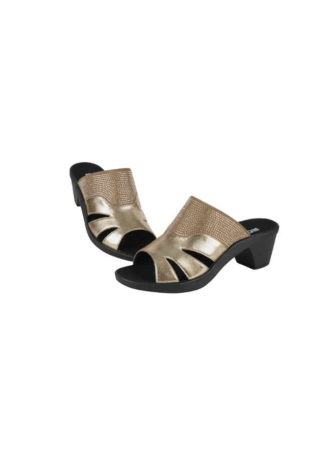 ROMIKA 117-400 Romika Ladies Block Heel Sandals 30501 Gold - Image 2