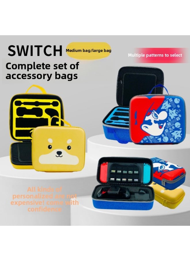 Generic - Switch Storage Bag Full Set Of Storage Large Bag Mario Mother And Son Bag Oled Game Console Storage Box-Model:[Big] Moto Sen Zi's Mother Horizontal Bag - Image 1