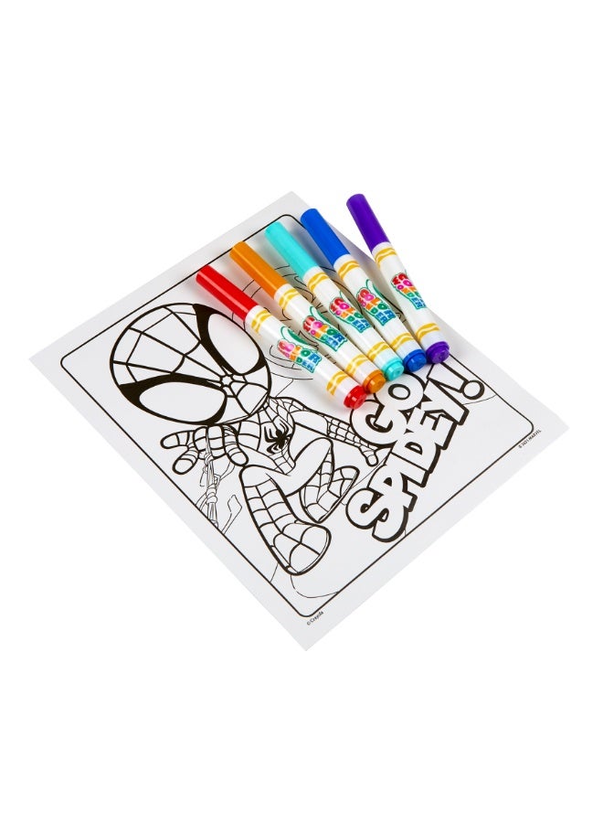 Crayola – Color Wonder Mess Free Pad & Marker Spidey and his Amazing Friends | This set makes the perfect portable creative activity Great for travel, plane rides holidays | Ideal for children ages 3 and up - Image 2