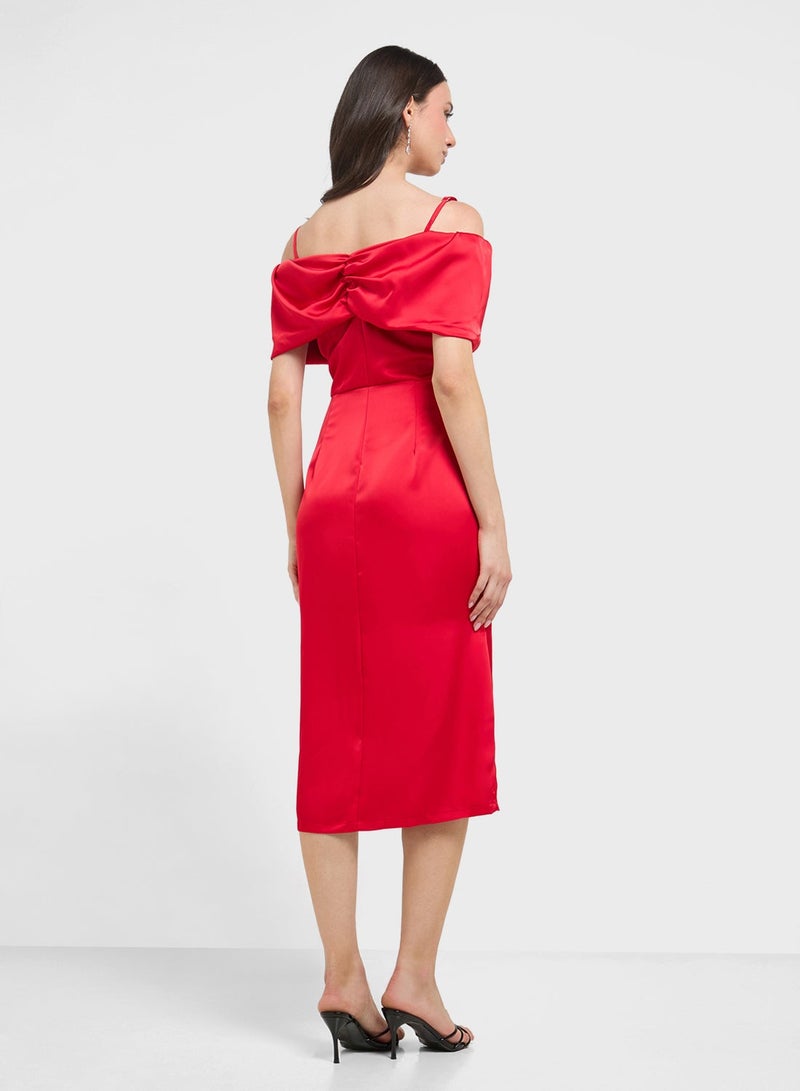 ELLA Off Shoulder Shift Dress - Image 4