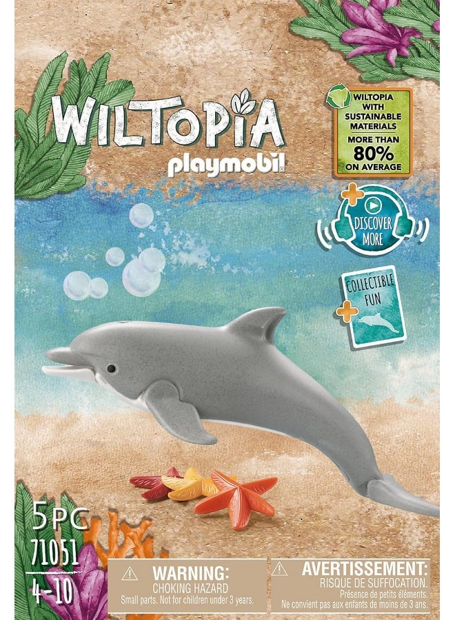 بلاي موبيل مجموعة بلايموبيل ويلتوپيا الدلفين مع شخصية، أدوات تغذية، وعناصر تفاعلية للعب إبداعي | موديل 71051 | لعبة تعليمية للأطفال من عمر 4 سنوات فما فوق | 71051 - Image 3
