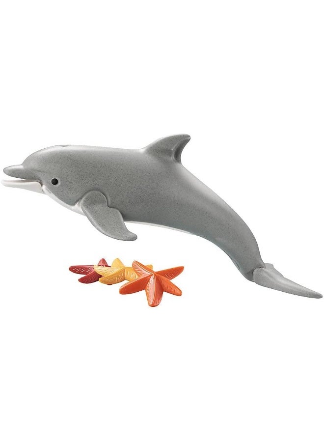 بلاي موبيل مجموعة بلايموبيل ويلتوپيا الدلفين مع شخصية، أدوات تغذية، وعناصر تفاعلية للعب إبداعي | موديل 71051 | لعبة تعليمية للأطفال من عمر 4 سنوات فما فوق | 71051 - Image 4