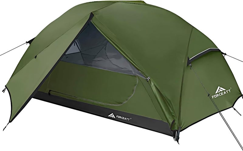 Forceatt Tent for 2 Person is Waterproof and Windproof, Camping Tent for 3 to 4 Seasons,Lightweight Aluminum Pole Backpacking Tent Can be Set Up Quickly,Great for Hikingâ€¦ - Image 1