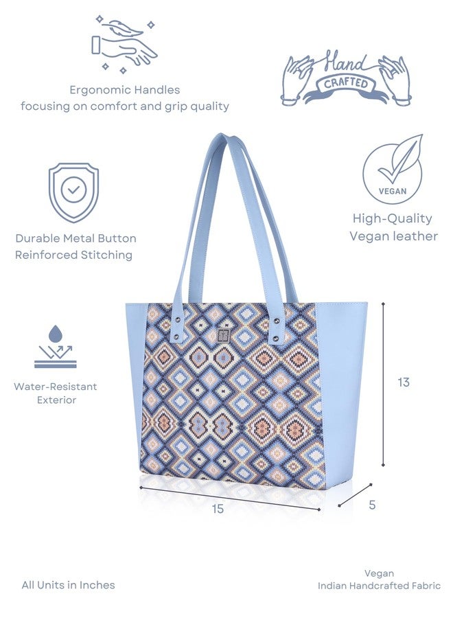 TEXAS Charm - Women's Handcrafted Jute Tote Bag | Spacious & Eco-Friendly Design for Office, Travel & College | Fits Up to 15" Laptop - Image 3