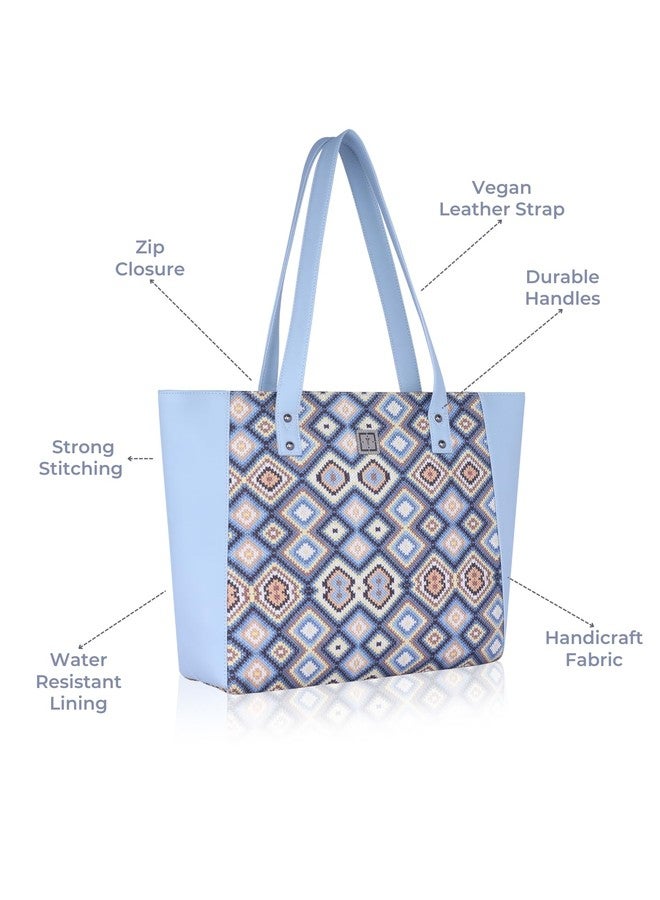 TEXAS Charm - Women's Handcrafted Jute Tote Bag | Spacious & Eco-Friendly Design for Office, Travel & College | Fits Up to 15" Laptop - Image 4