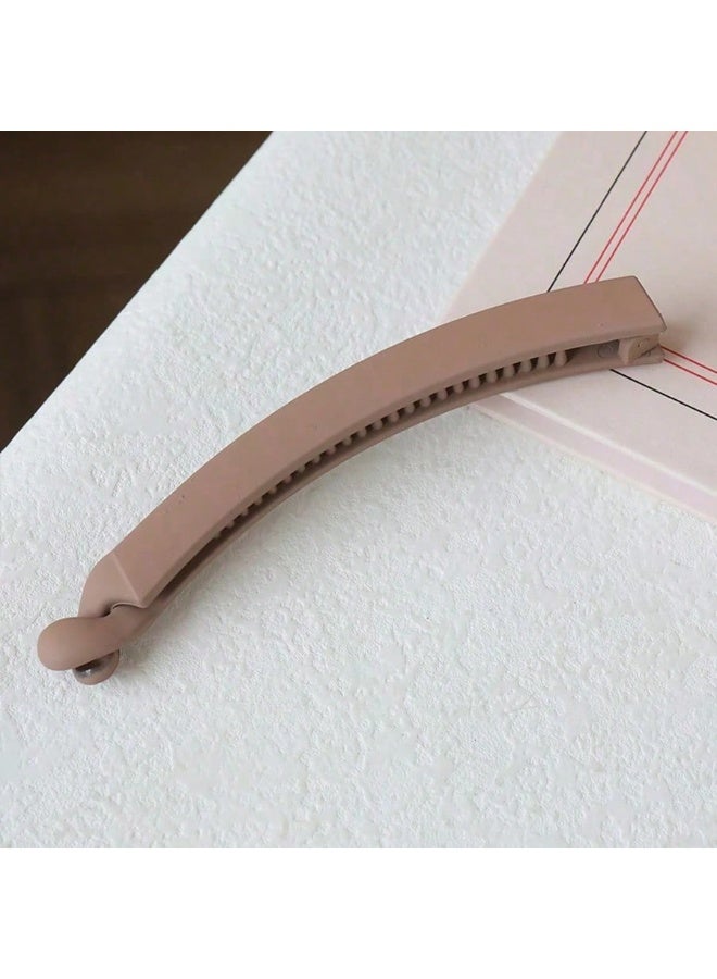 ميأميأ ٥ قطع بكلاسيكية وتصميم بسيط من مشابك الشعر الكبيرة البلاستيكية بطول ١١ سم، خفيفة الوزن، مناسبة للاستخدام اليومي، والأنشطة غير الرسمية، والحفلات، والعمل، وتصفيف الشعر، وغسيل الوجه، وإكسسوارات التجميل للسيدات  - Image 3