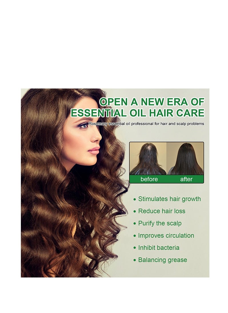 EELHOE - Rosemary Mint Scalp& Hair Strengthening Oil,Stop Hair Loss Hair, Thinning Treatment Hair Growth Oil for Women & Men 60ml - Image 1