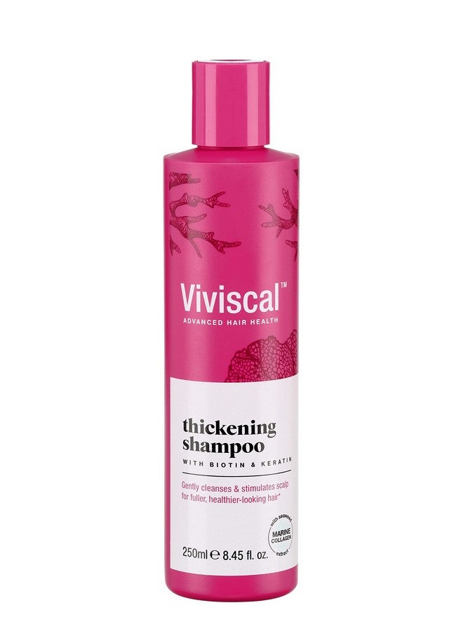 Viviscal Thickening Shampoo Formulated With Biotin And Keratin Fortified With Marine Collagen And Seaweed Extract Strengthens And Reduces Breakage Healthier Looking Hair 250Ml (8.45 Fl. Oz.) - Image 1