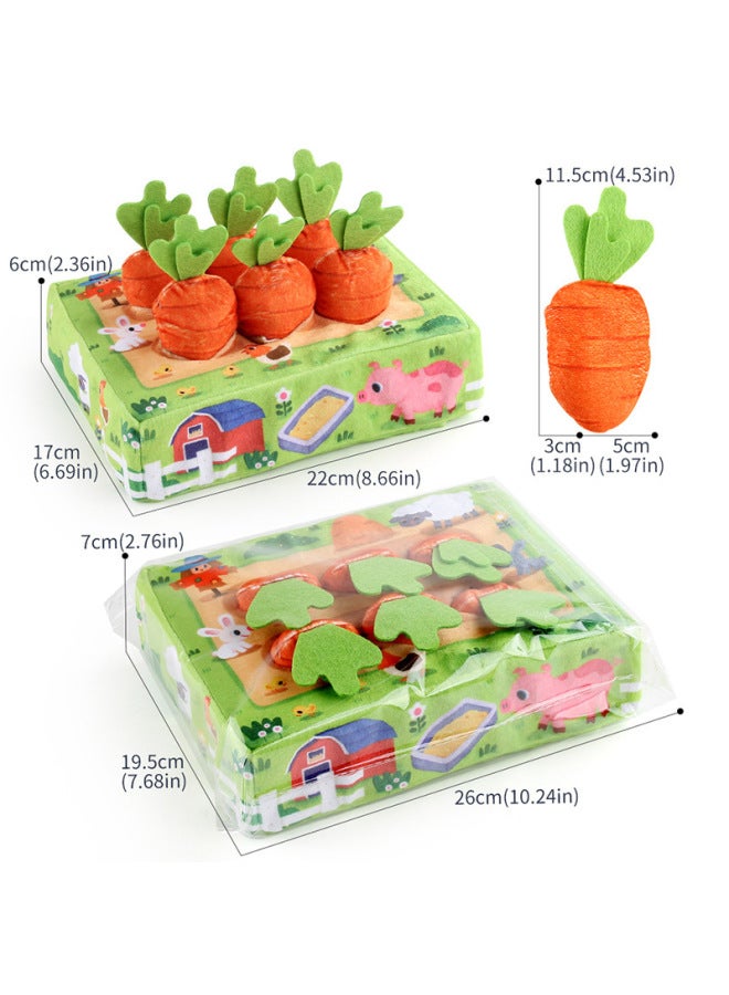 Infant Early Childhood Education Simulation Fun Radish Pull Children's Puzzle Jungle Farm Forest Radish Toy - Image 5