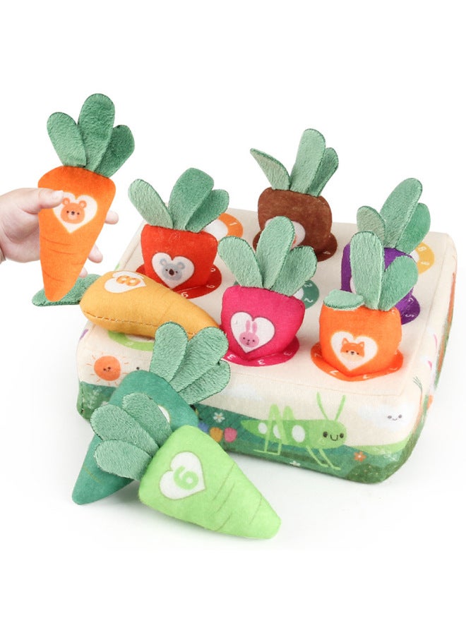 Infant Early Childhood Education Simulation Fun Radish Pull Children's Puzzle Jungle Farm Forest Radish Toy - Image 3