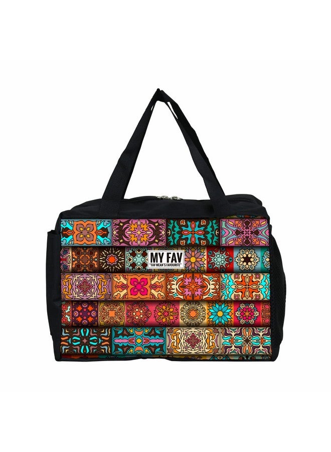 Myfav MY FAV Printed Lunch Tiffin Bag for Men & Women - Travel, Office, Picnic & Camping Tote, Water-Resistant, Durable & Lightweight Carry Bag - Image 2