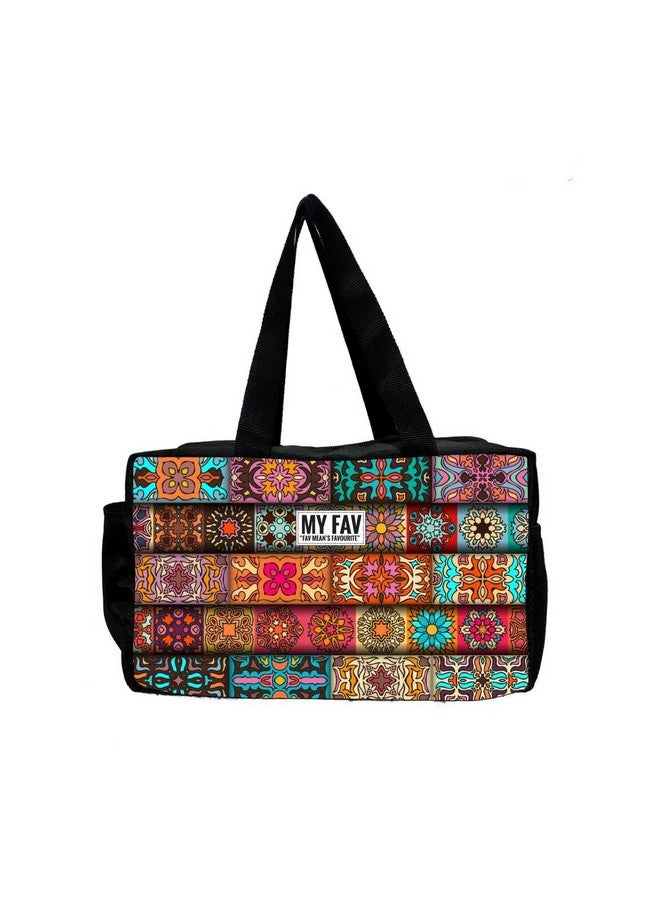 Myfav MY FAV Printed Lunch Tiffin Bag for Men & Women - Travel, Office, Picnic & Camping Tote, Water-Resistant, Durable & Lightweight Carry Bag - Image 1