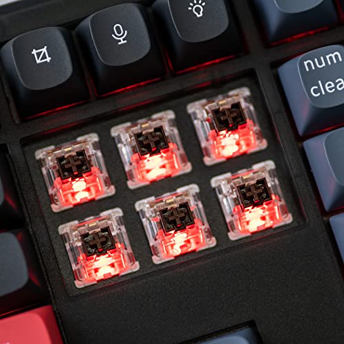 Keychron V6 Wired Custom Mechanical Keyboard, Full-Size QMK/VIA Programmable Macro with Hot-swappable Keychron K Pro Brown Switch Compatible with Mac Windows Linux (Frosted Black-Translucent) - Image 5