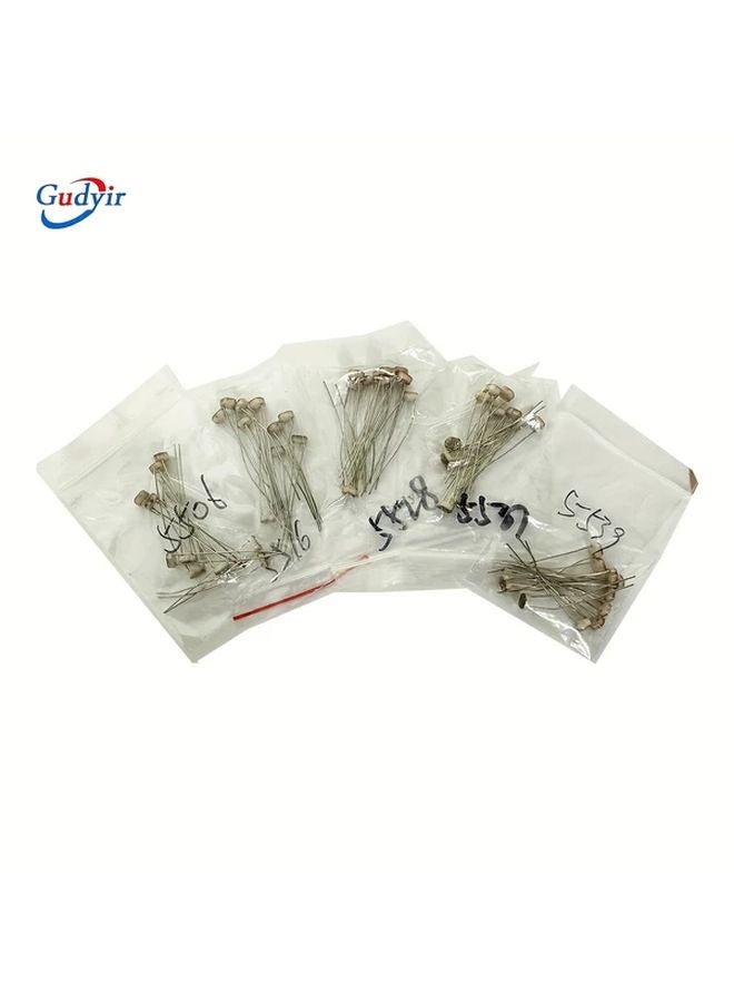 50 قطعة مجموعة مقاومات ضوئية 5 أنواع مقاومات حساسة للضوء 5516 5528 5537 5539 5506 - Image 1