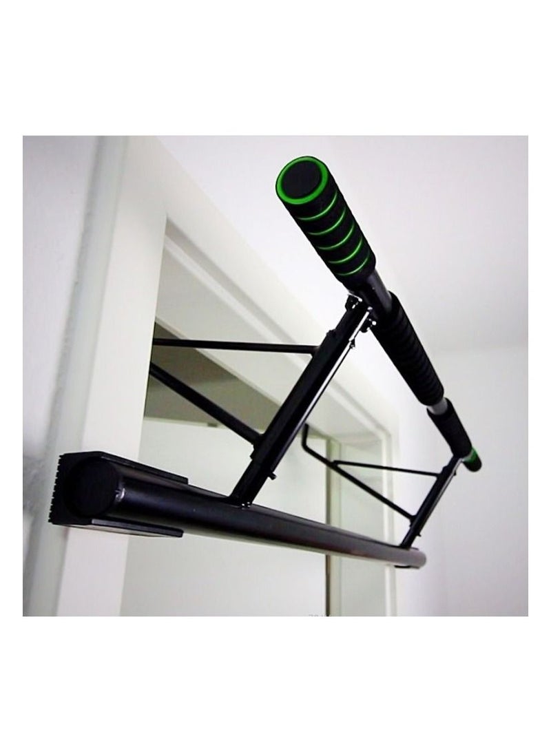 ALCOACH Pull Up Bar, Folding Door Bar with Smart Hook, Foam Padded Grip, Protective Pad, Portable Fitness Pull Up Bar, Body Strength Training Equipment, No Screws Needed - Image 1