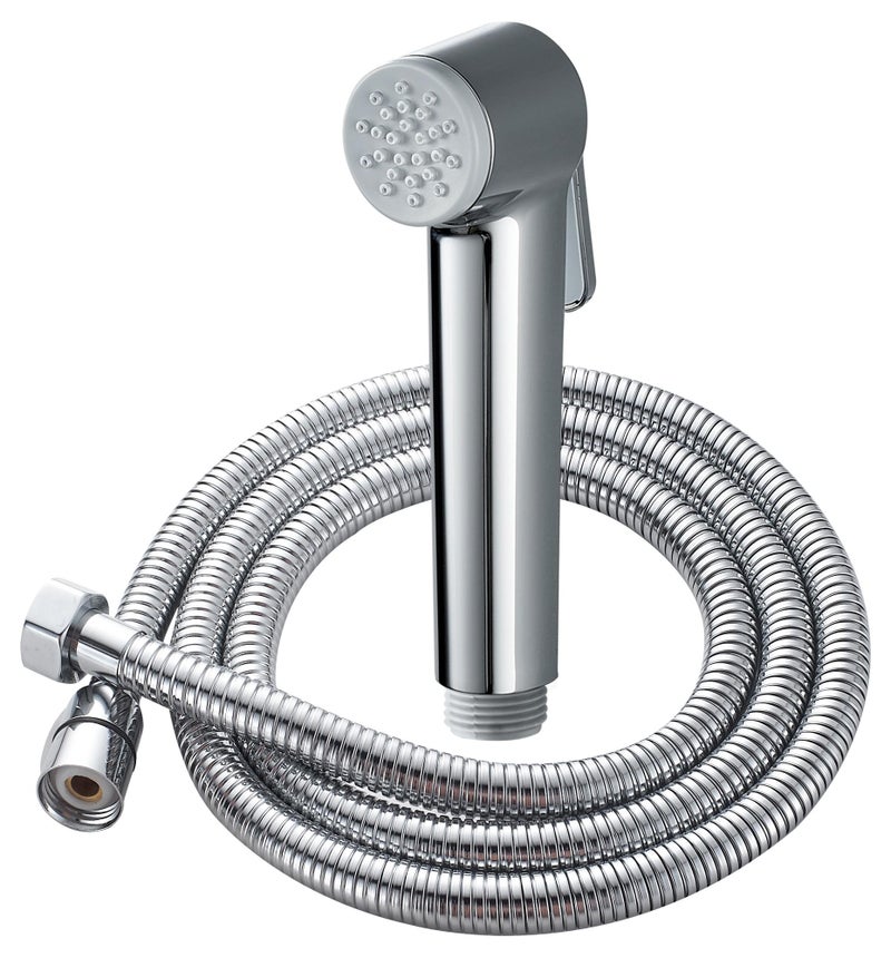 BRIMIX Handheld Bidet Sprayer For Toilet Shattaf Set With 1.2M Hose Cloth Diaper Bathroom Cleaning Muslim Shower Personal Hygiene Chrome - Image 1