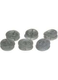 SAQOWARE Saqoclean Stainless Steel Wool Pad, Silver, 12 pieces  - Image 1