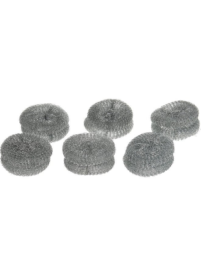SAQOWARE Saqoclean Stainless Steel Wool Pad, Silver, 12 pieces  - Image 1
