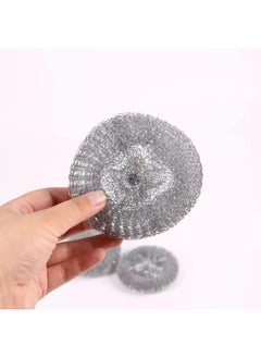 SAQOWARE Saqoclean Stainless Steel Wool Pad, Silver, 12 pieces  - Image 3