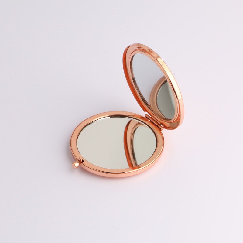 Supply Metal Makeup Mirror Solid Mirror Base Can Be Engraved Logo Can Also Be Diy Pattern Gift Mirror - Image 2