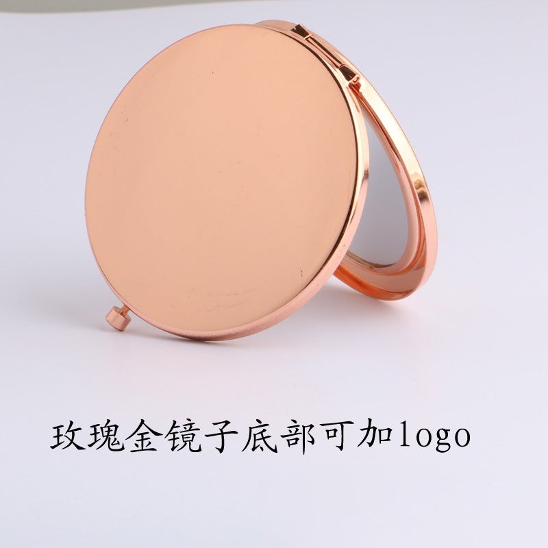 Supply Metal Makeup Mirror Solid Mirror Base Can Be Engraved Logo Can Also Be Diy Pattern Gift Mirror - Image 3