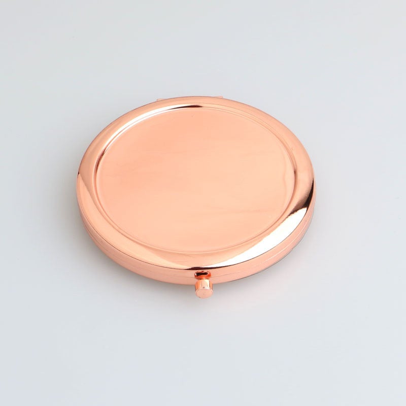 Supply Metal Makeup Mirror Solid Mirror Base Can Be Engraved Logo Can Also Be Diy Pattern Gift Mirror - Image 4