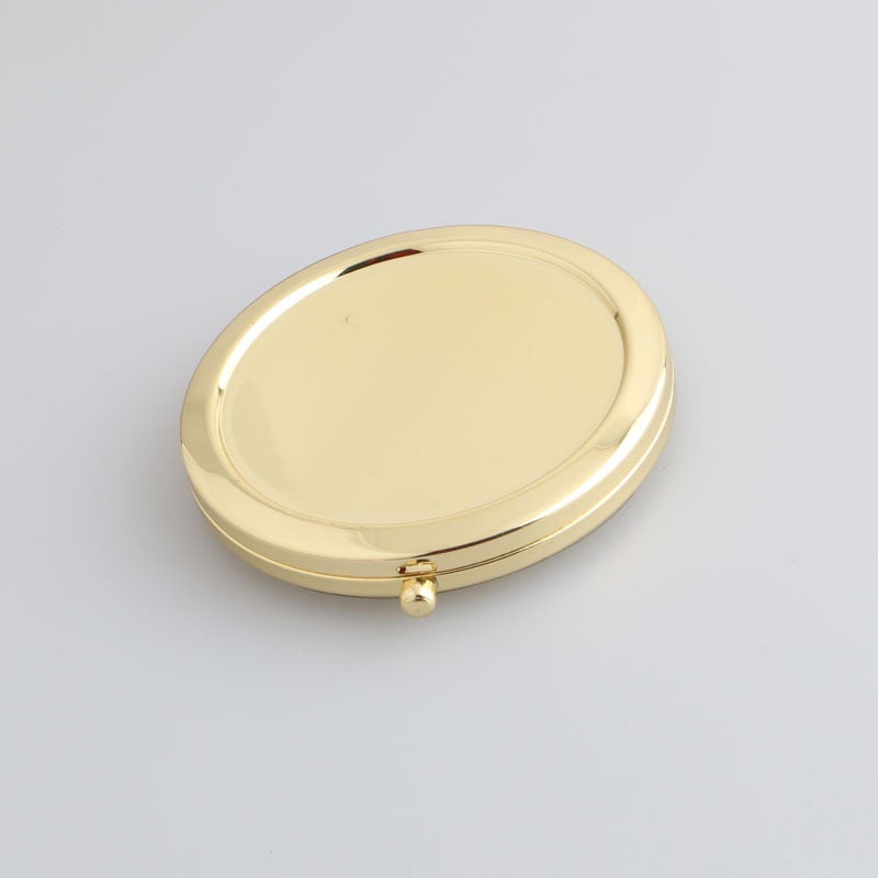Supply Metal Makeup Mirror Solid Mirror Base Can Be Engraved Logo Can Also Be Diy Pattern Gift Mirror - Image 1