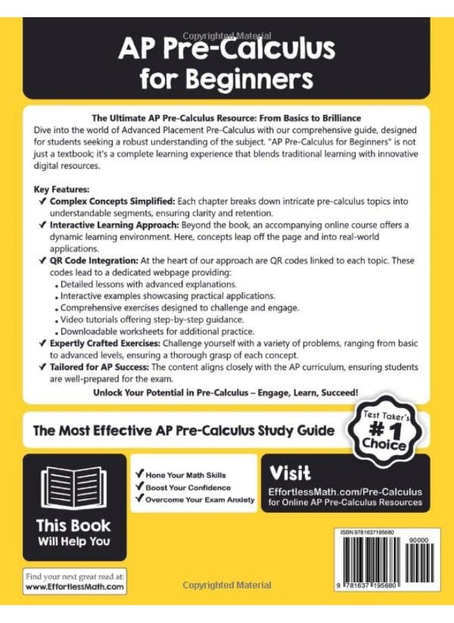 AP Pre-Calculus for Beginners: The Ultimate Step by Step Guide to Acing AP Precalculus  - Image 2