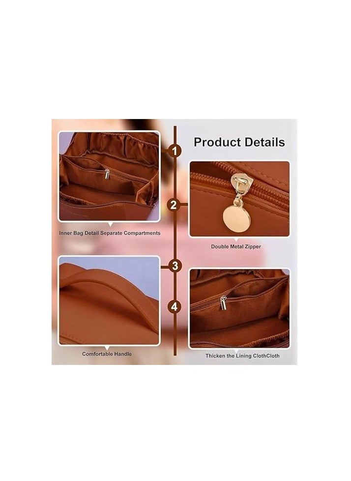 Generic - High Quality Leather Large Travel Cosmetic Bag (havan) - Image 1